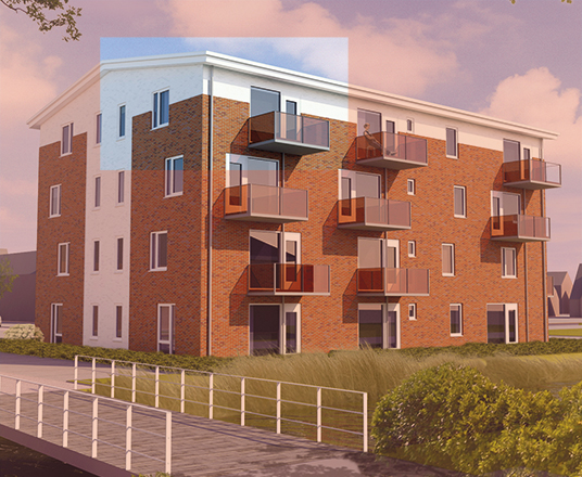 De Witte Kroon, nieuwbouwappartementen